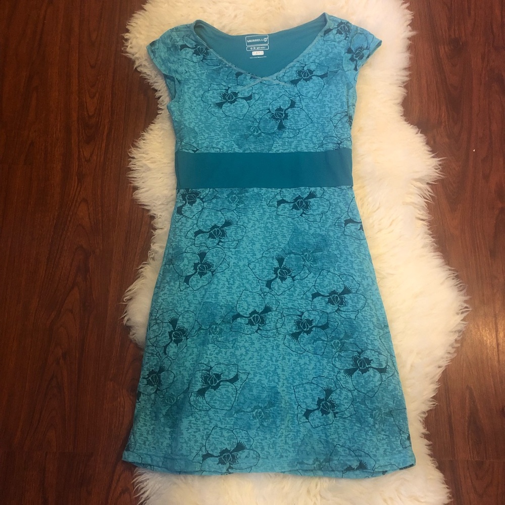 Merrell Opti-Wick floral Dress Size Small lined